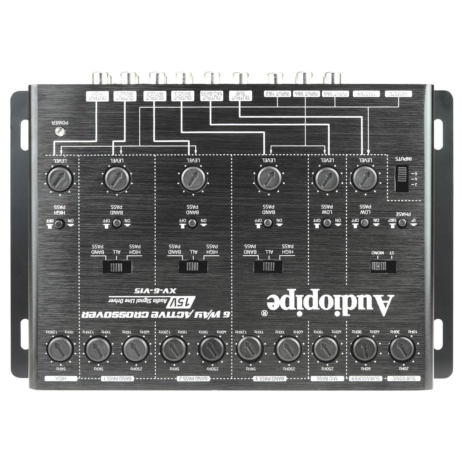 Amazon.co.jp: Audiopipe 6ウェイアクティブクロスオーバー(XV-6-V15